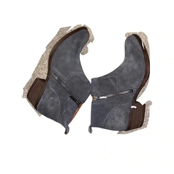Lucky Brand LK Benniee Storm Suede Booties Size 6.5 - Picture 4 of 6